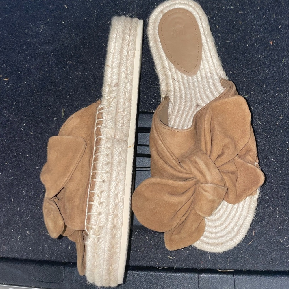 H&M Suede Espadrille Mules